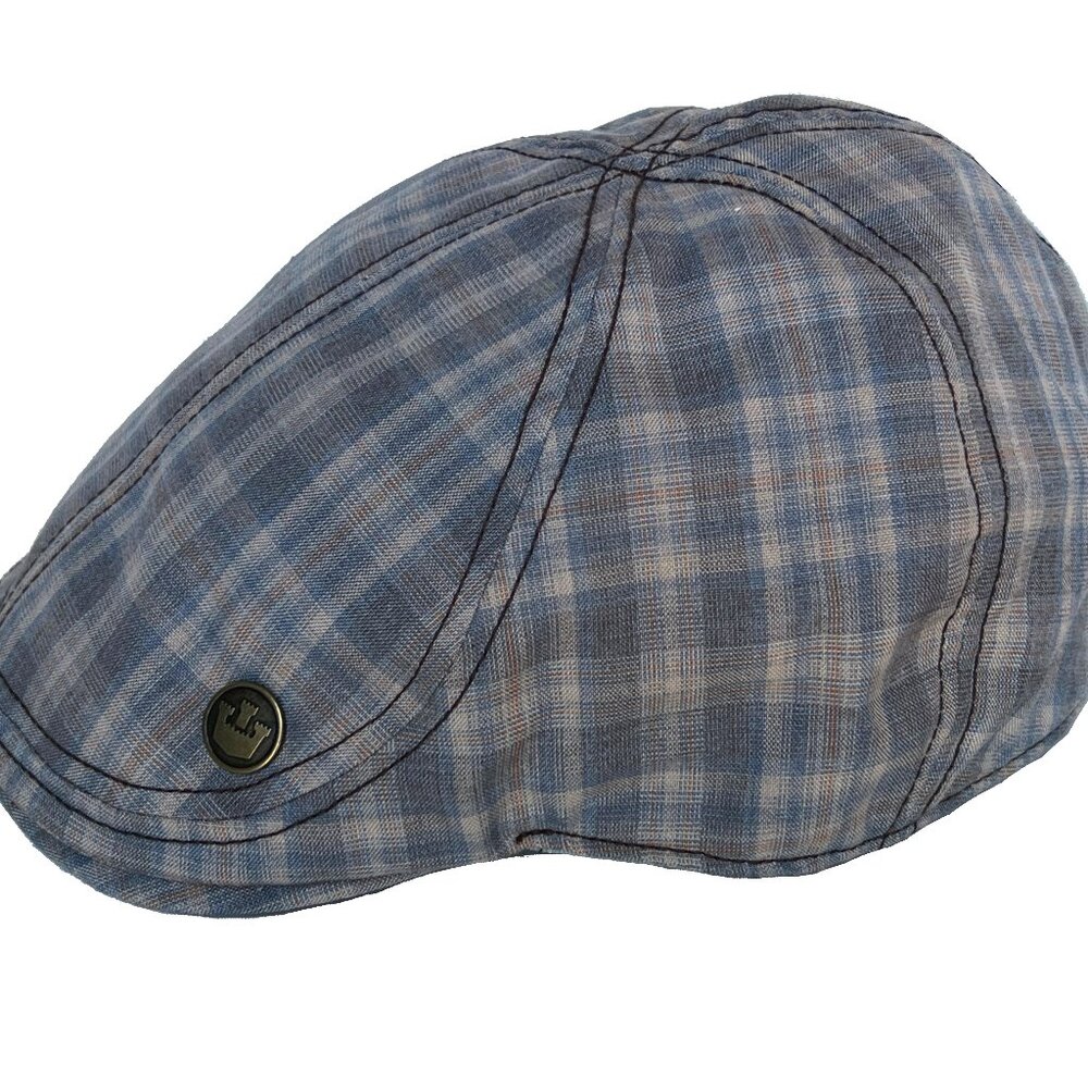 Vintage Goorin Bros Studebaker Euro Cut 6 Panel Ivy Cap Newsboy Hat BBQ Summer